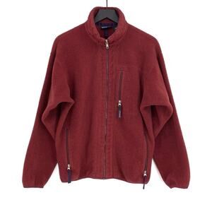VTG PATAGONIA Full Zip Fleece Jacket Burgundy Red M